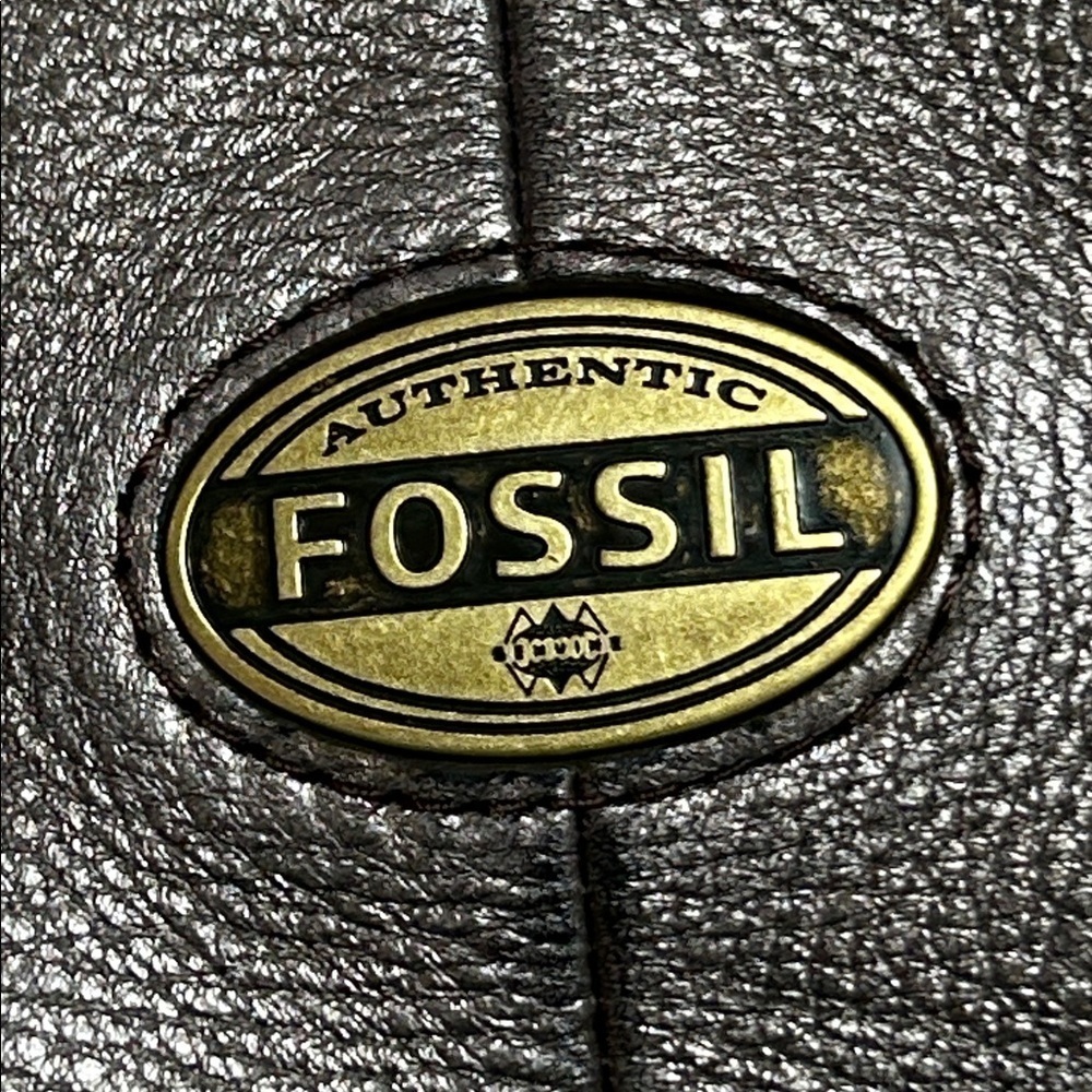 FOSSIL MADDOX EXPLORER HOBO METALLIC GRAY LEATHER SHOULDER BAG - Picture 6 of 16